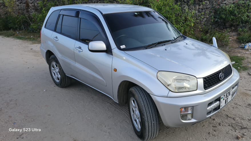 Silver Toyota RAV4 front view